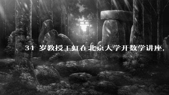 34 岁教授王虹在北京大学开数学讲座，她或将成为首位获得菲尔兹奖的中国籍数学家，有多厉害？